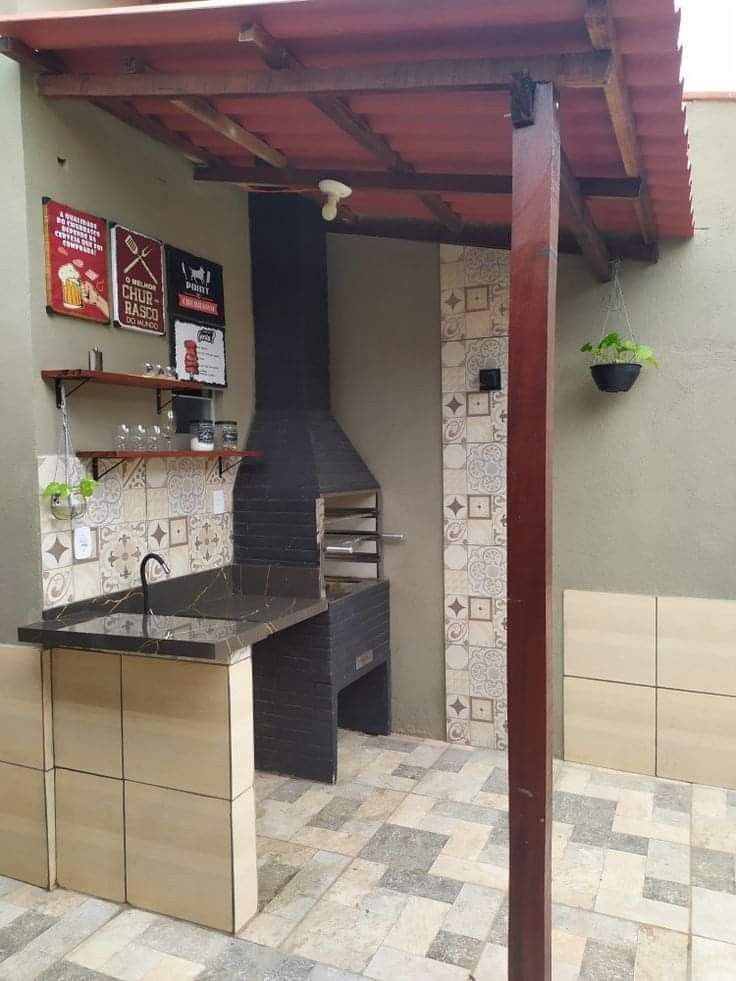 Asador para quincho Fortaleza de concreto pre formado