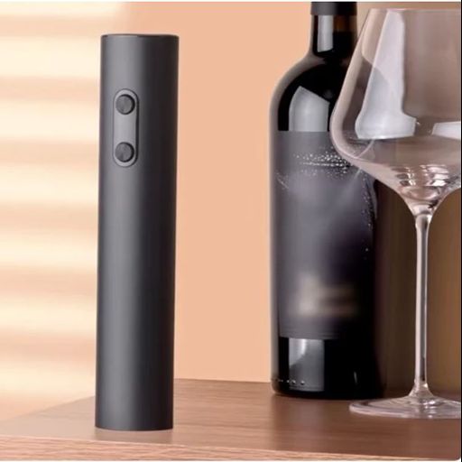 Abridor De Botellas De Vino Eléctrico Kit Completo Negro