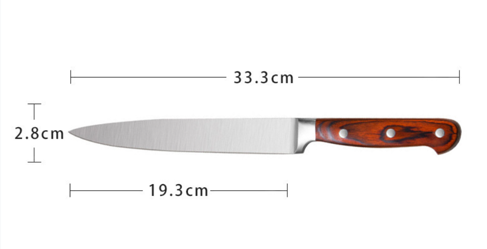 Set parrillero premium - medidas cuchillo