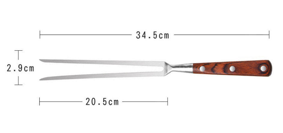 Set parrillero premium - medidas trinchante