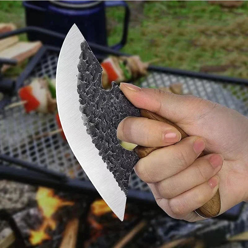 Cuchillo acero y madera - agarre