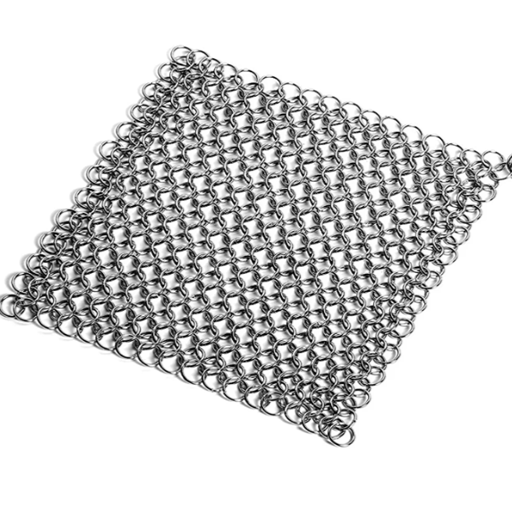 Malla Quita Oxido En Sartenes De Fierro Fundido Plateado