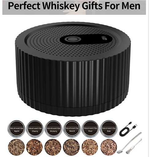 Ahumador Eléctrico Premium “SmokePro” – Kit de Cócteles y Whisky