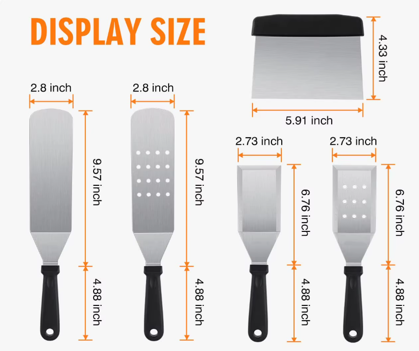 Kit Para Smash Burguer + Accesorios Plancha , Set Completo