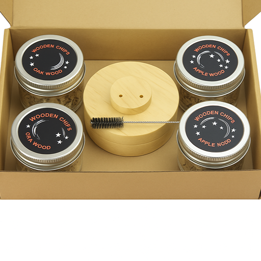 Kit Ahumador Infusor De Bebidas Cocteles, Cafe, Bebidas Marrón Claro