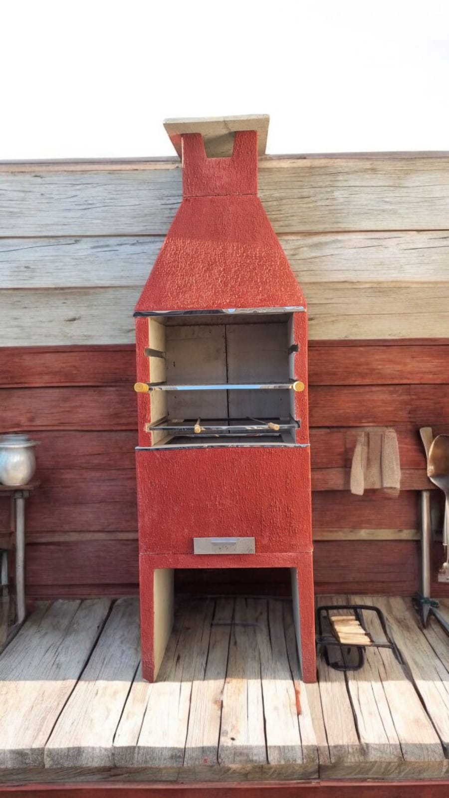 Asador para quincho Fortaleza de concreto pre formado