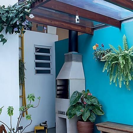 Asador para quincho Fortaleza de concreto pre formado