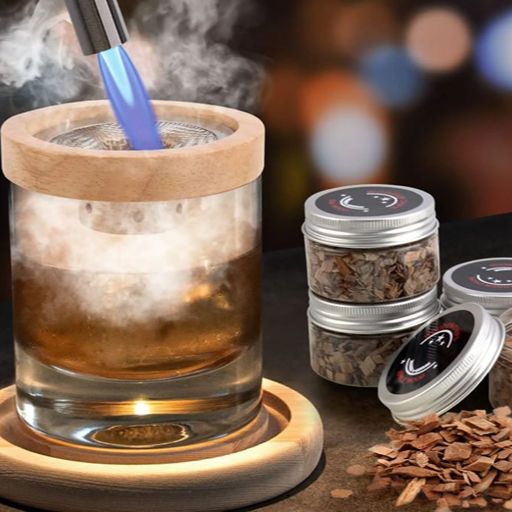 Kit Ahumador Infusor De Bebidas Cocteles, Cafe, Bebidas Marrón Claro