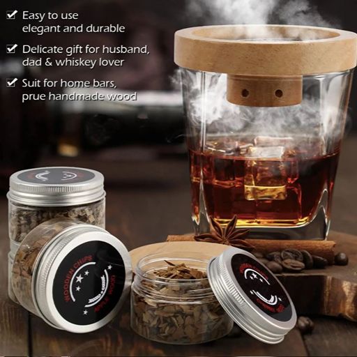 Kit Ahumador Infusor De Bebidas Cocteles, Cafe, Bebidas Marrón Claro