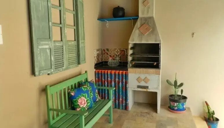 Asador para quincho Fortaleza de concreto pre formado