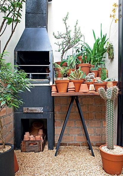 Asador para quincho Fortaleza de concreto pre formado